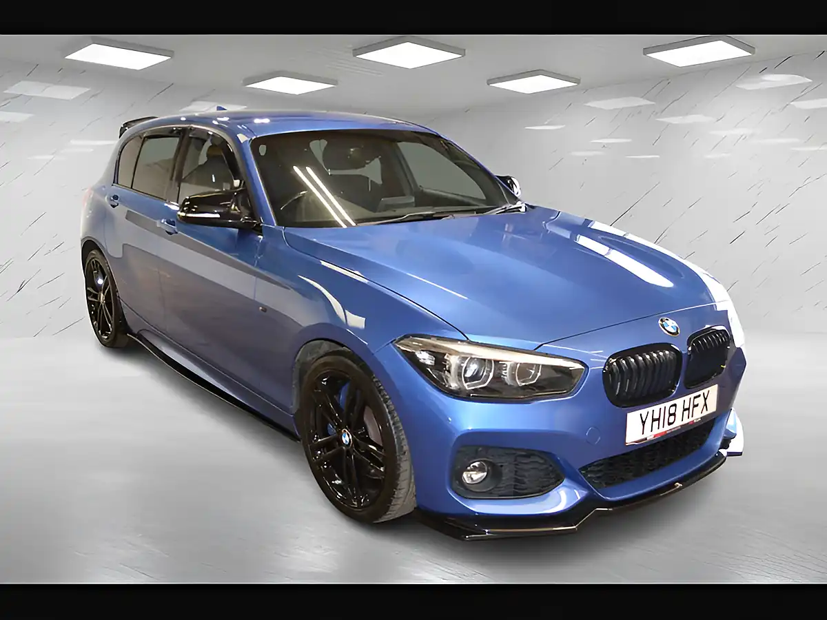 Used 2018 BMW 1 Series M Sport Shadow Edition Estoril Blue - Interior and Exterior details 4