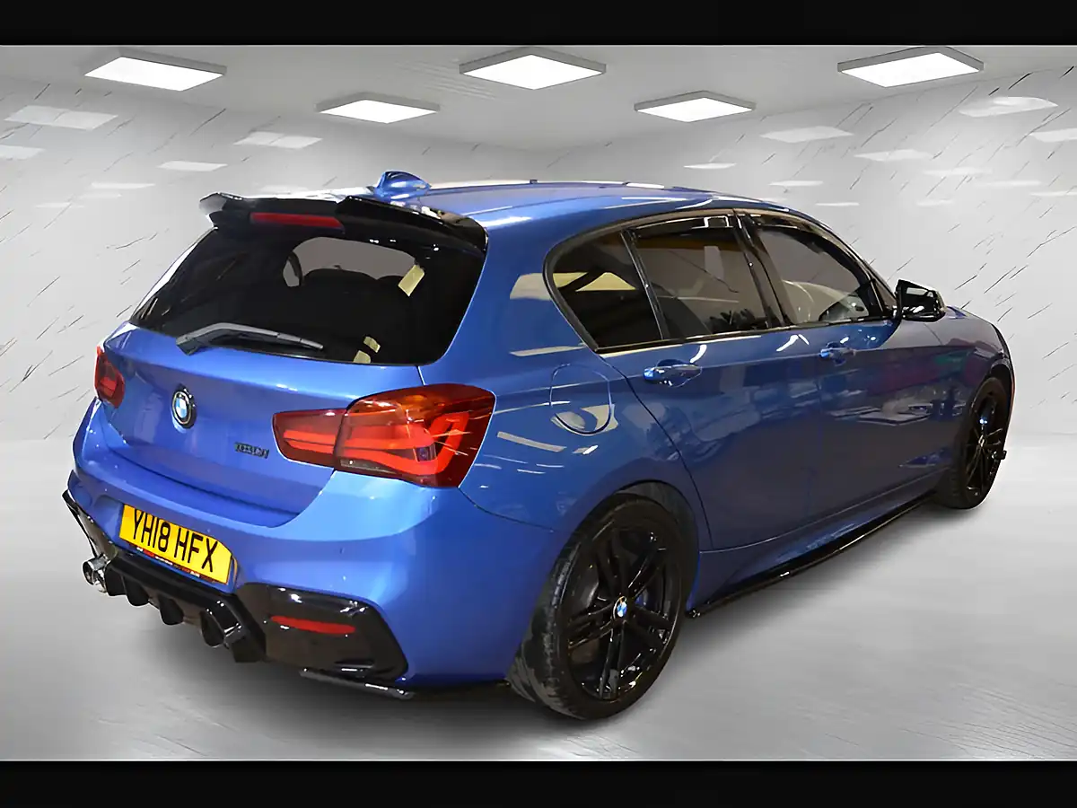 Used 2018 BMW 1 Series M Sport Shadow Edition Estoril Blue - Interior and Exterior details 8