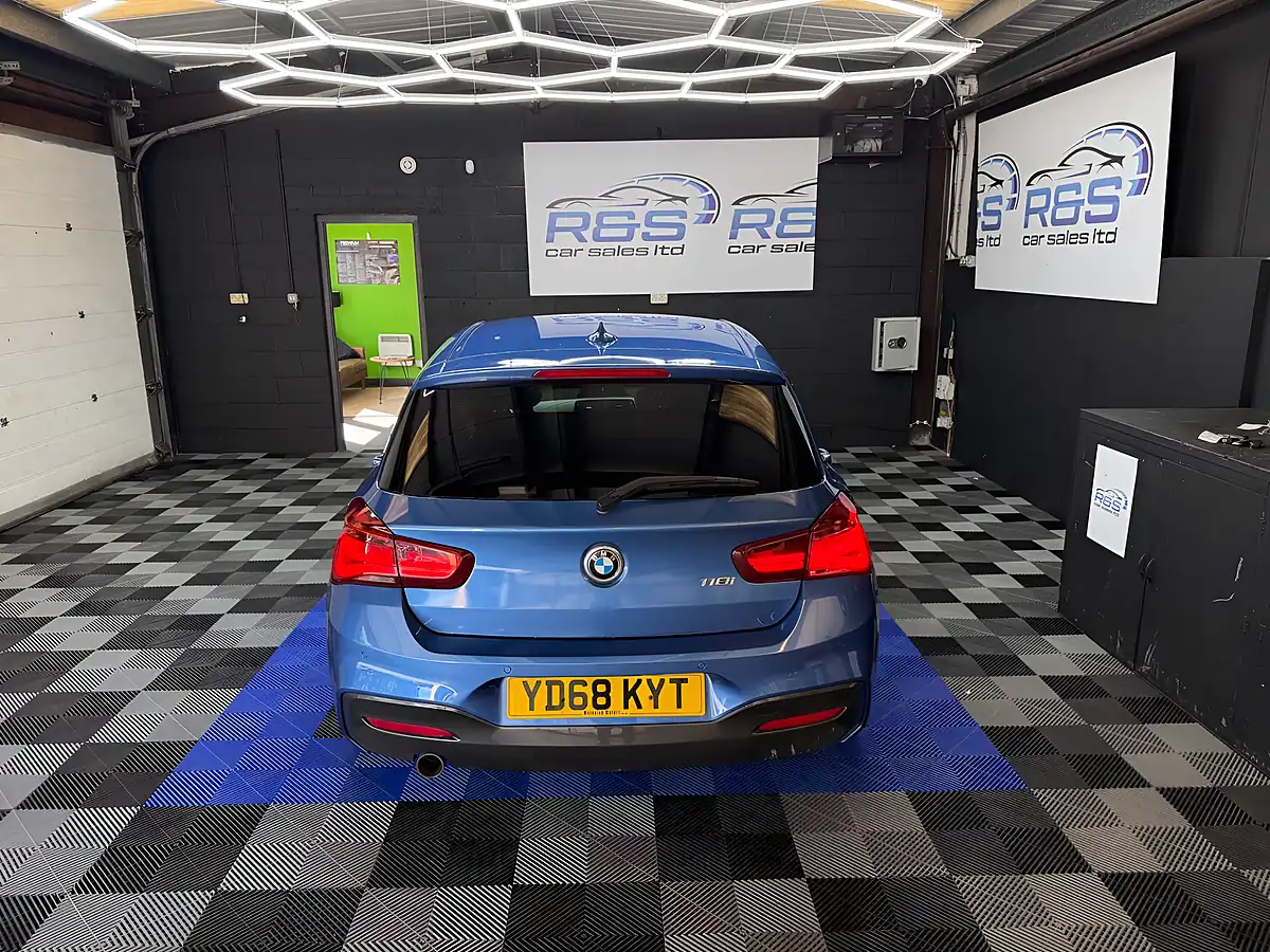 Used 2018 BMW 1 Series M Sport Shadow Edition Estoril Blue - Interior and Exterior details 11