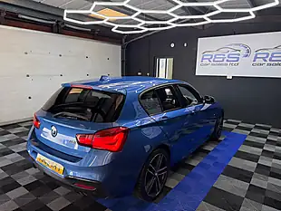 Used 2018 BMW 1 Series M Sport Shadow Edition Estoril Blue - Interior and Exterior details 16