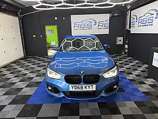Used 2018 BMW 1 Series M Sport Shadow Edition Estoril Blue - Interior and Exterior details 4