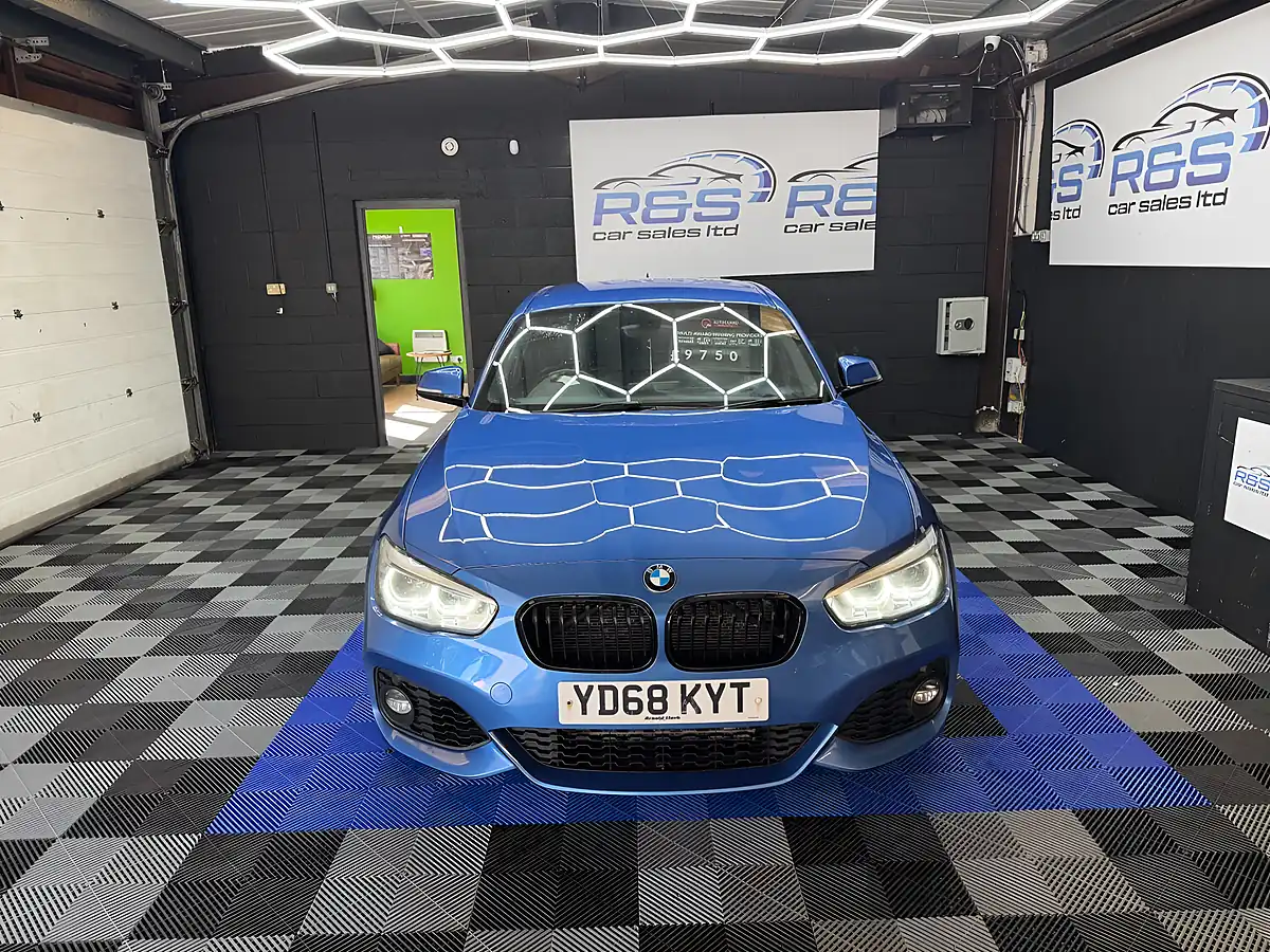 Used 2018 BMW 1 Series M Sport Shadow Edition Estoril Blue - Interior and Exterior details 4