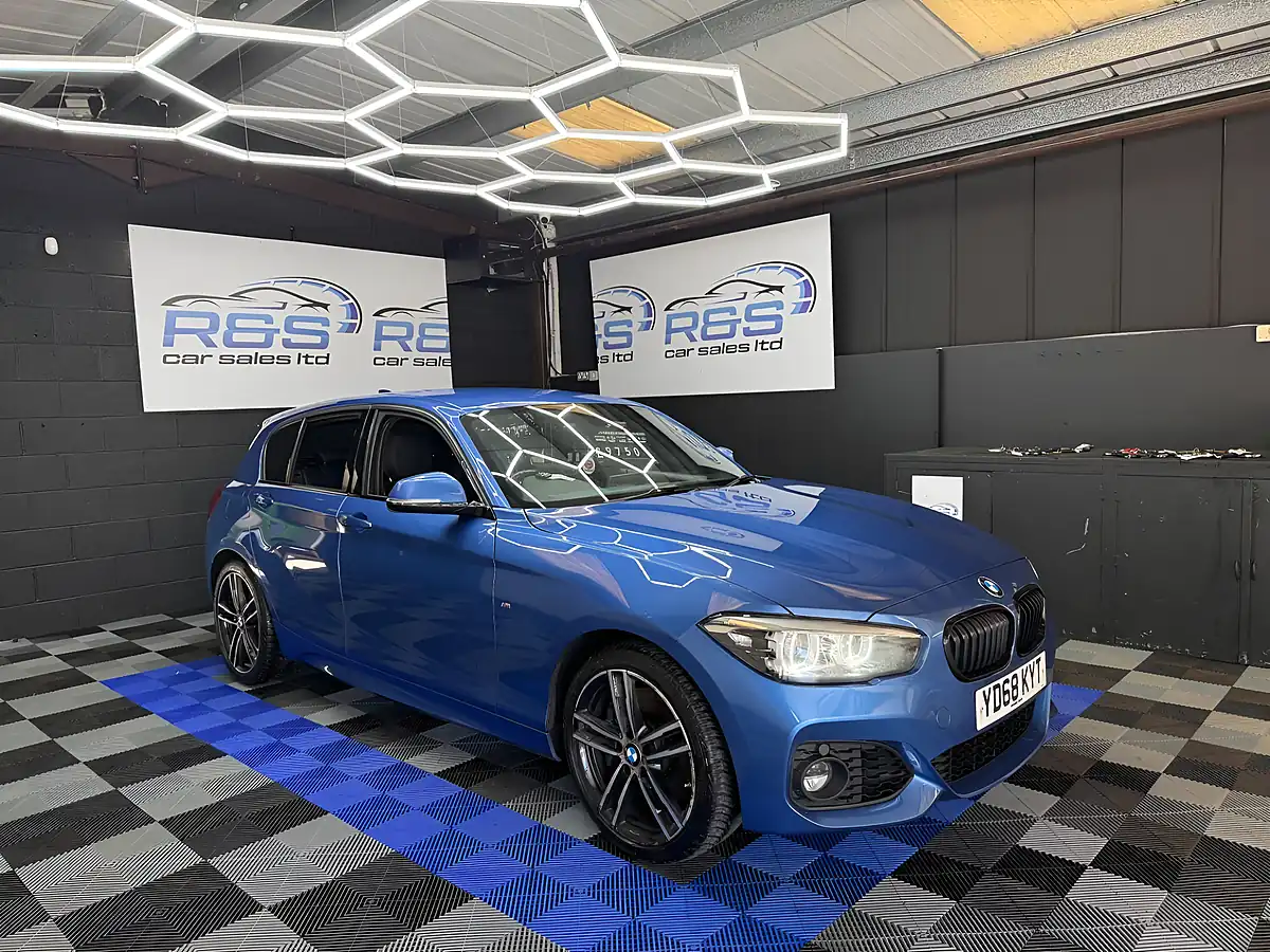 Used 2018 BMW 1 Series M Sport Shadow Edition Estoril Blue - Interior and Exterior details 5