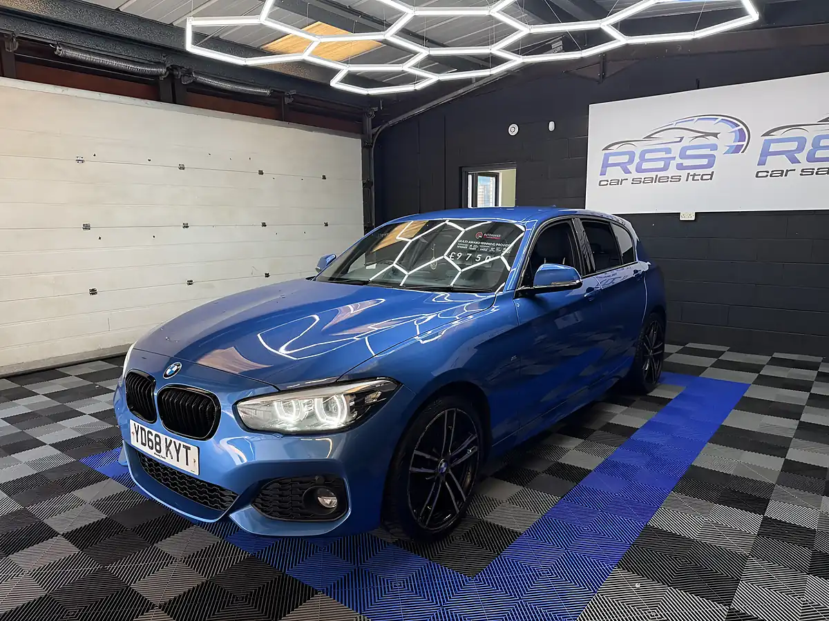 Used 2018 BMW 1 Series M Sport Shadow Edition Estoril Blue - Interior and Exterior details 6