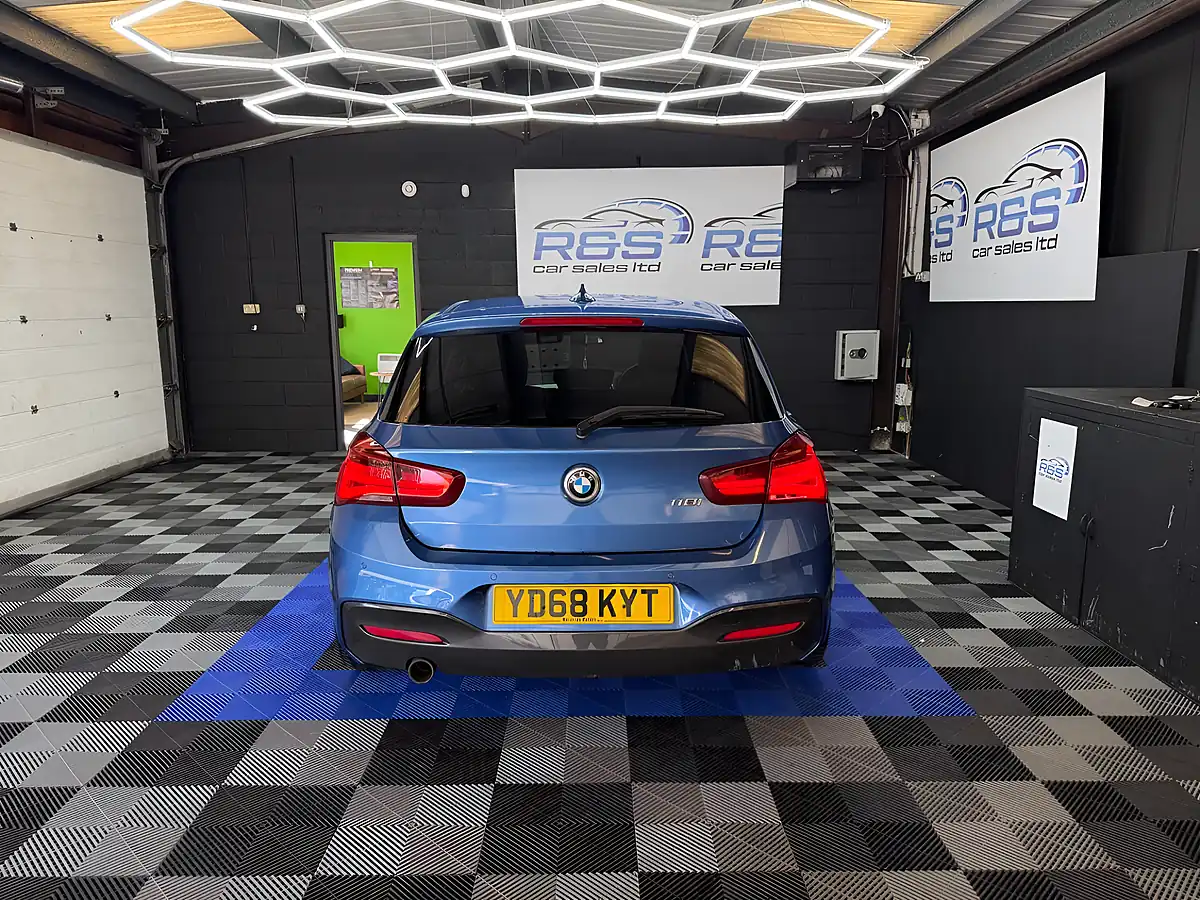 Used 2018 BMW 1 Series M Sport Shadow Edition Estoril Blue - Interior and Exterior details 7