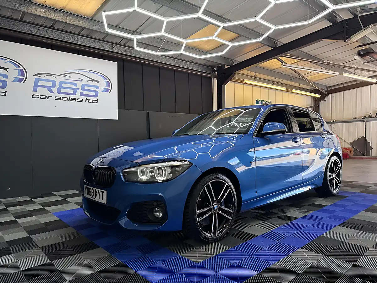 Used 2018 BMW 1 Series M Sport Shadow Edition Estoril Blue - Interior and Exterior details 9
