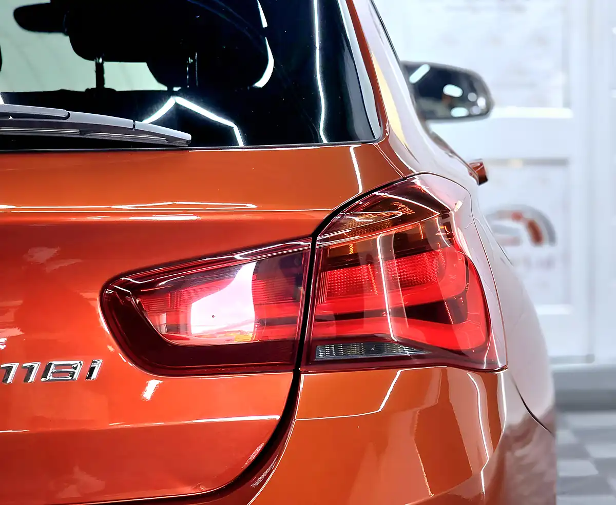 Used 2018 BMW 1 Series M Sport Shadow Edition Sunset Orange - Interior and Exterior details 12