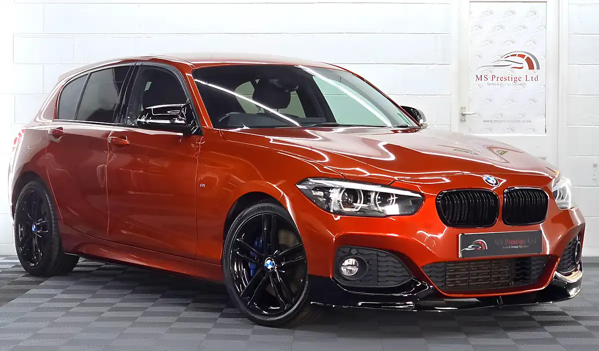 Used 2018 BMW 1 Series M Sport Shadow Edition Sunset Orange - Interior and Exterior details 2