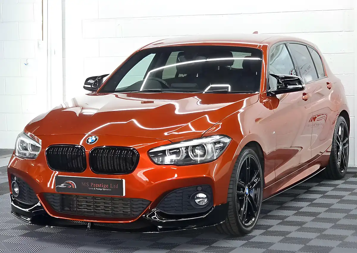 Used 2018 BMW 1 Series M Sport Shadow Edition Sunset Orange - Interior and Exterior details 3