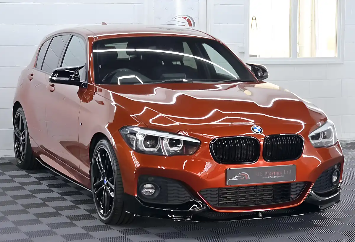 Used 2018 BMW 1 Series M Sport Shadow Edition Sunset Orange - Interior and Exterior details 4