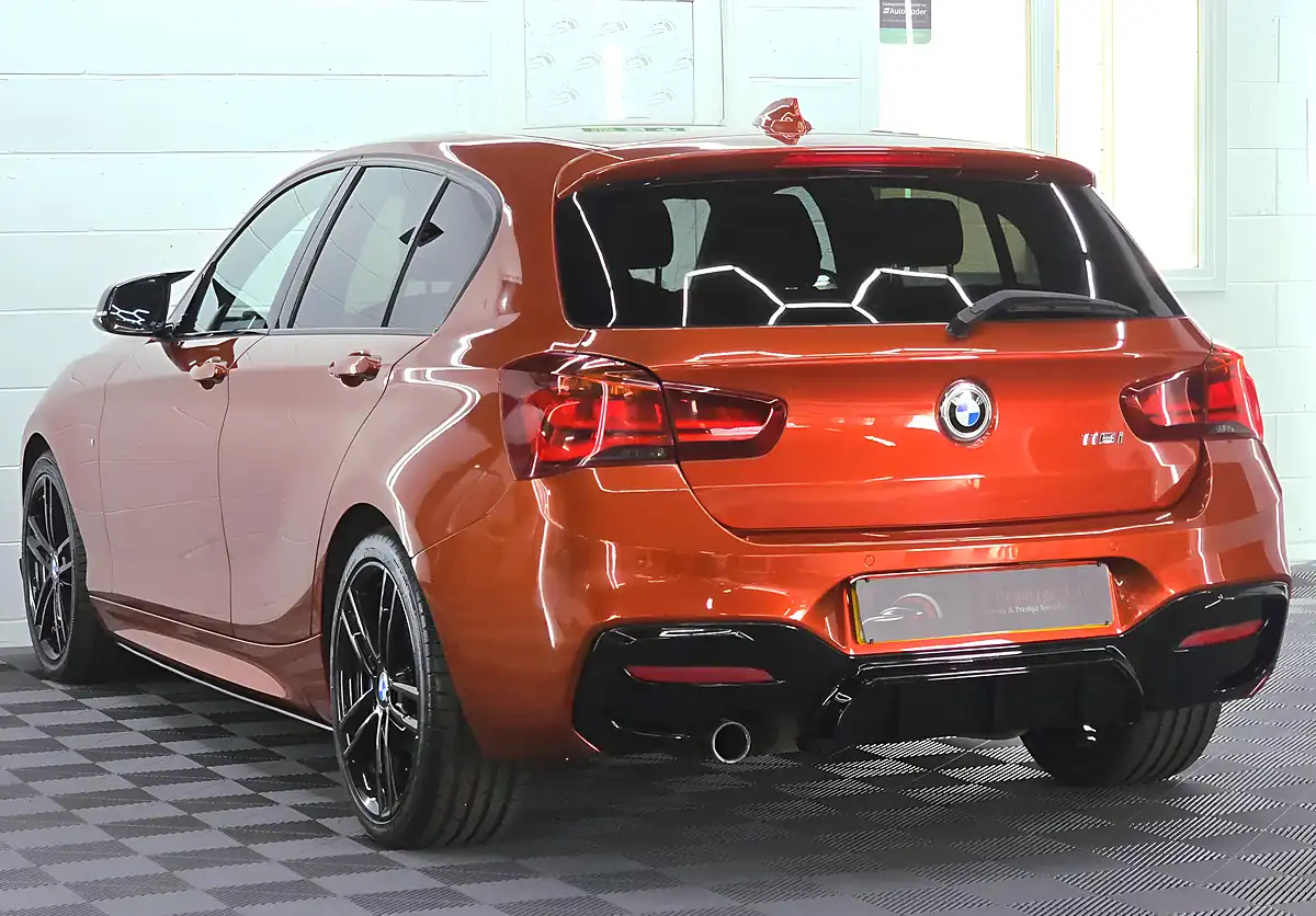 Used 2018 BMW 1 Series M Sport Shadow Edition Sunset Orange - Interior and Exterior details 9