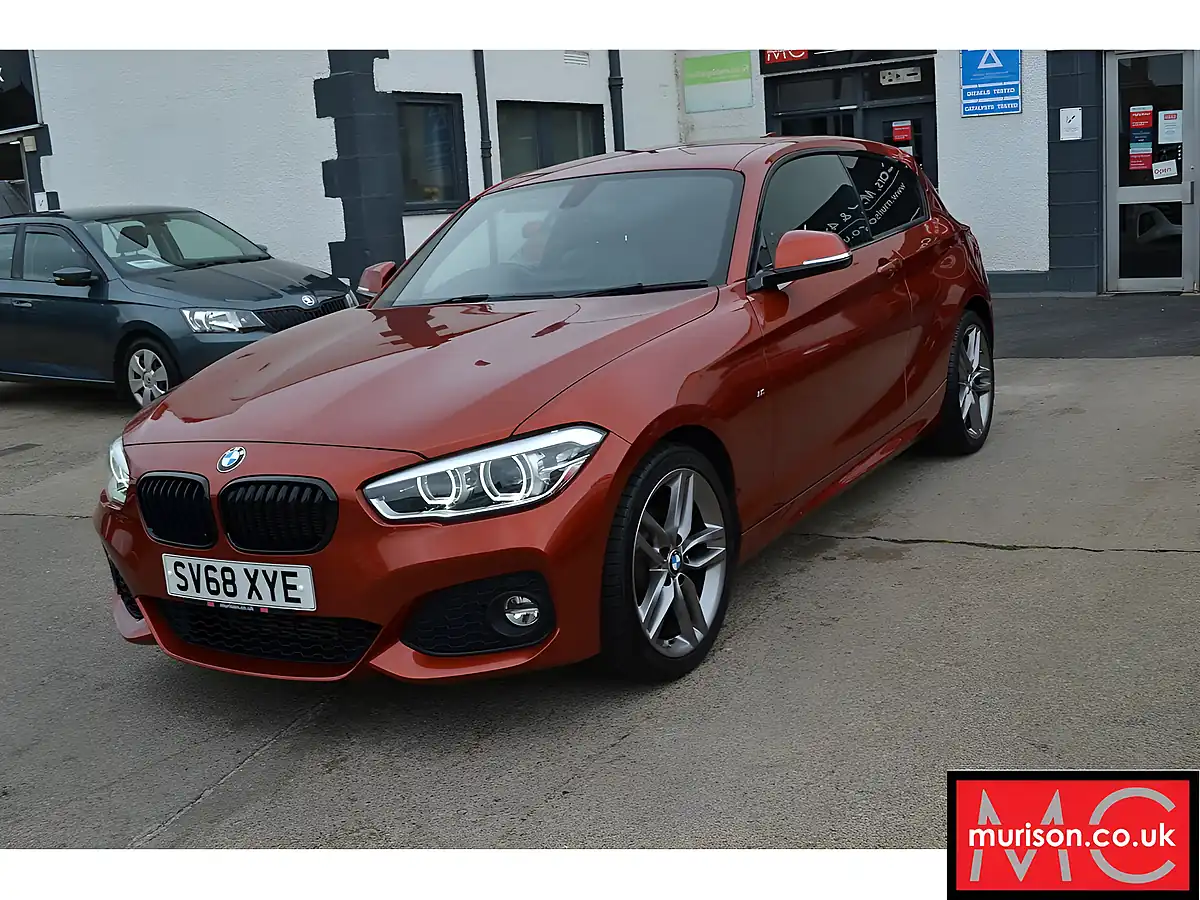Used 2018 BMW 1 Series M Sport Sunset Orange Metallic - Interior and Exterior details 18