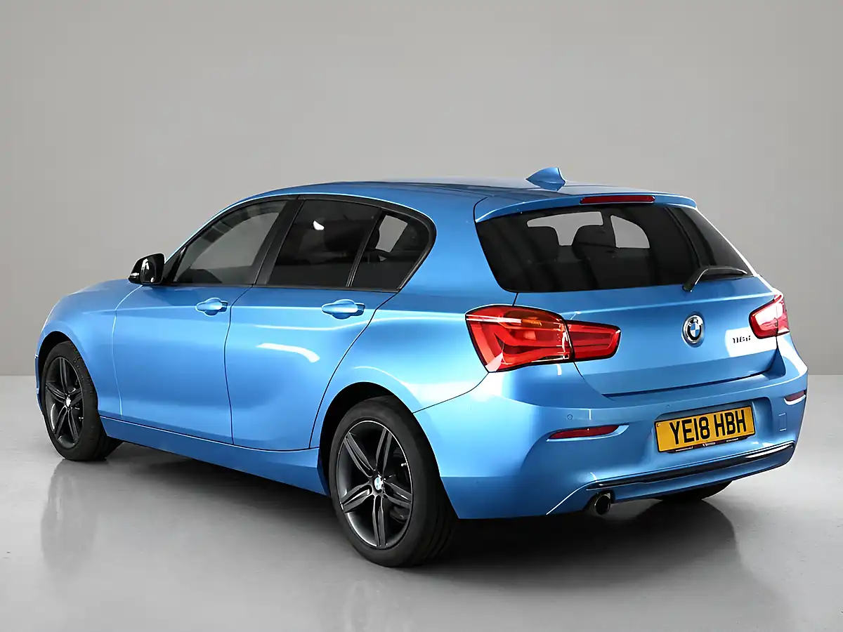 Used 2018 BMW 1 Series Sport Edition Blue - Interior and Exterior details 4