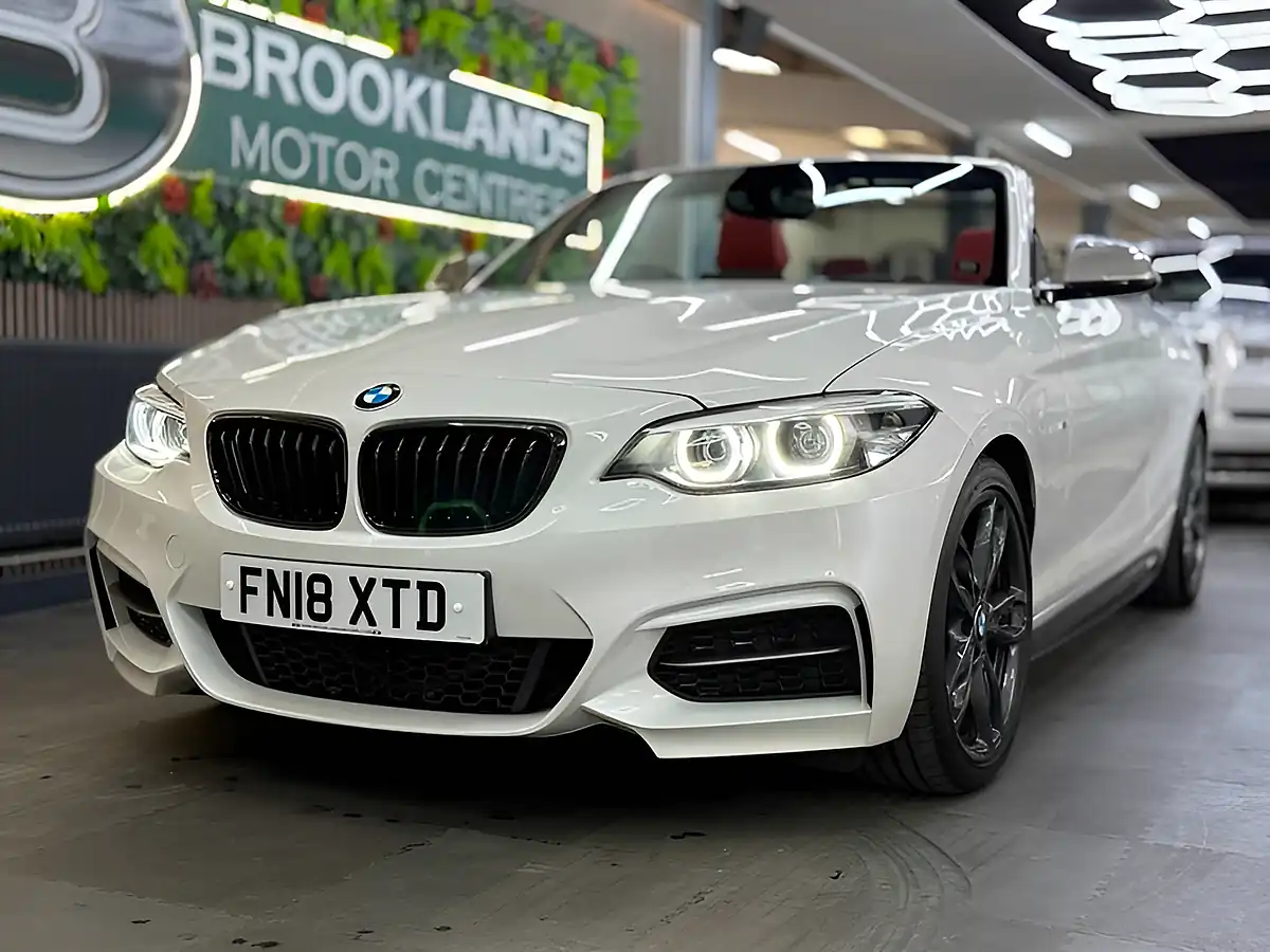 Used 2018 BMW 2 Series 9X Services, Sat Nav, Leather, Heated Seats & Heated Steering Wheel White - Interior and Exterior details 3