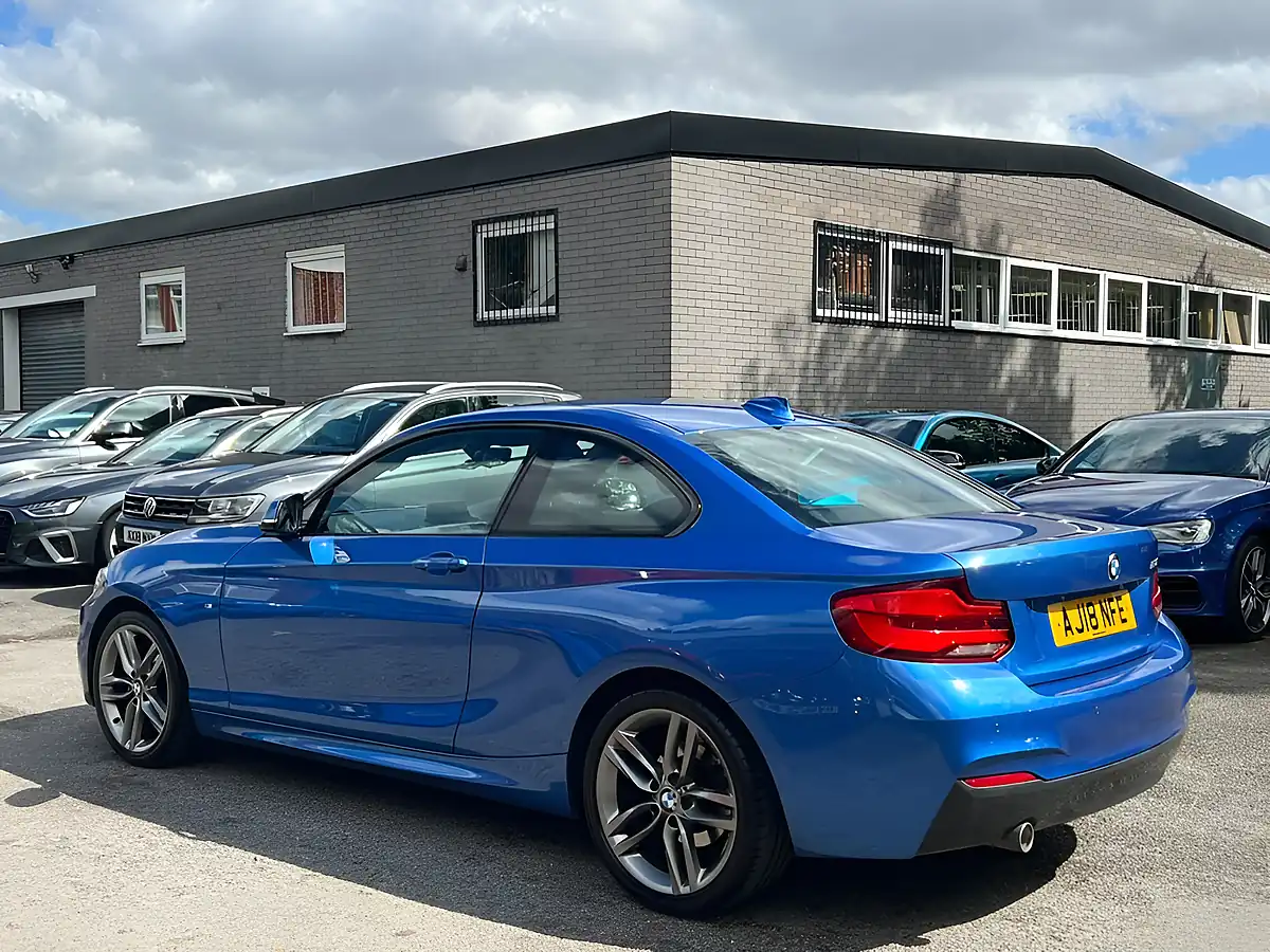 Used 2018 BMW 2 Series M Sport Blue - Interior and Exterior details 4