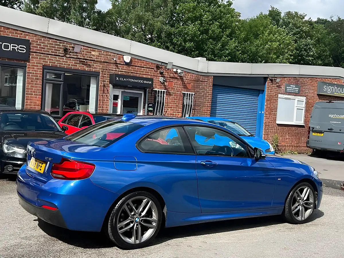 Used 2018 BMW 2 Series M Sport Blue - Interior and Exterior details 7