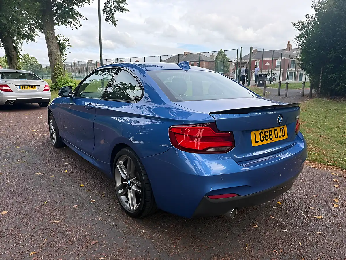 Used 2018 BMW 2 Series M Sport Blue - Interior and Exterior details 5