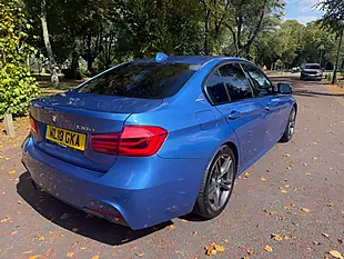 Used 2018 BMW 3 Series M Sport Blue - Interior and Exterior details 3