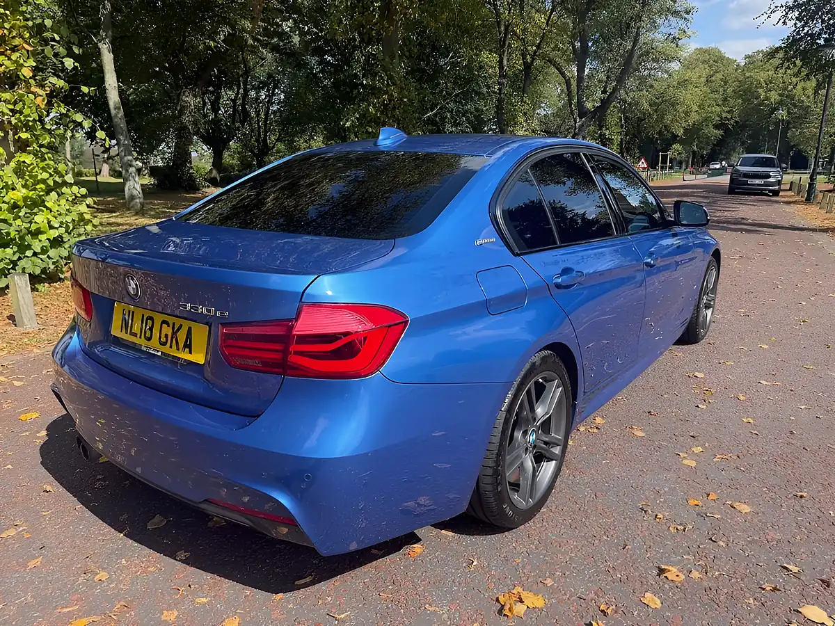 Used 2018 BMW 3 Series M Sport Blue - Interior and Exterior details 3