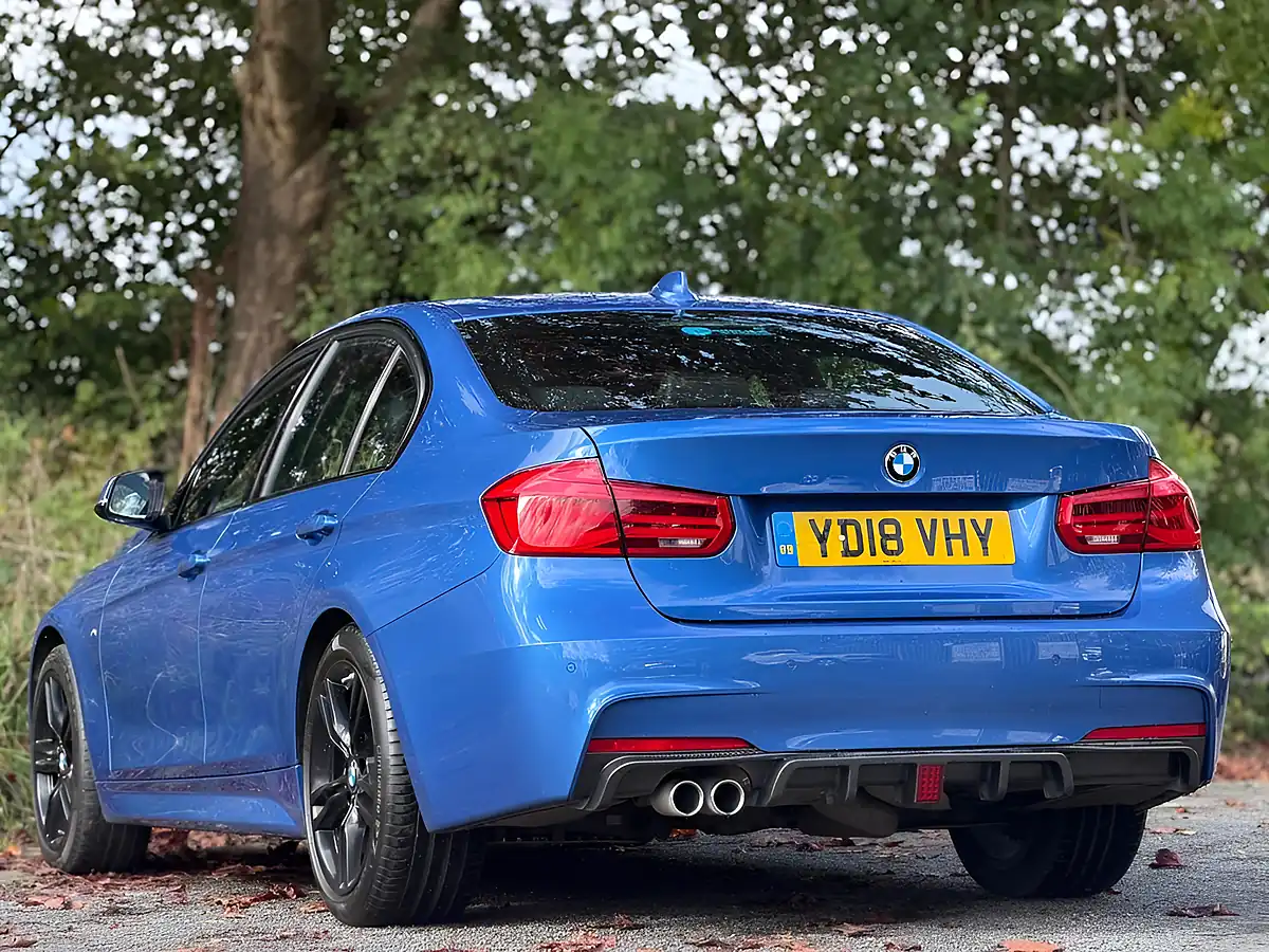 Used 2018 BMW 3 Series M Sport Blue - Interior and Exterior details 10