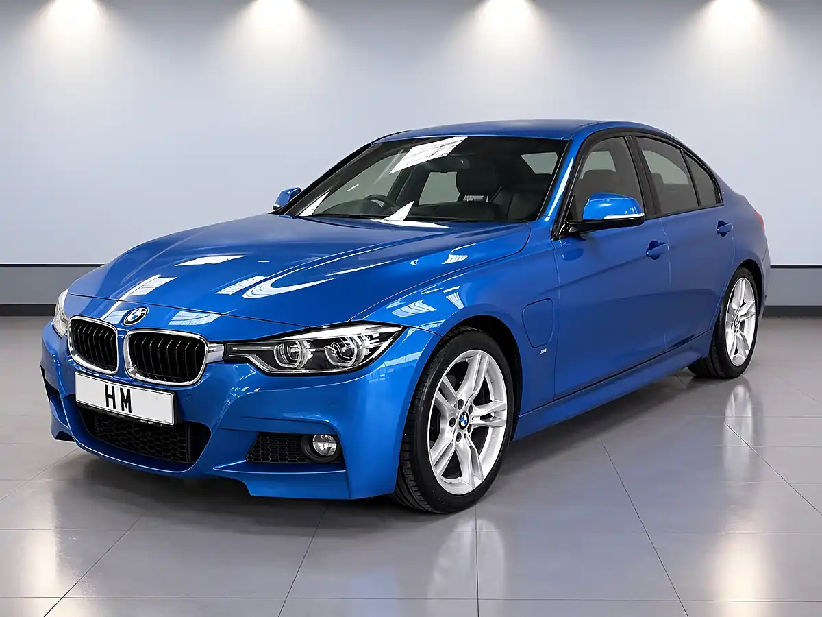 Used 2018 BMW 3 Series M Sport Estoril Blue - Interior and Exterior details 5