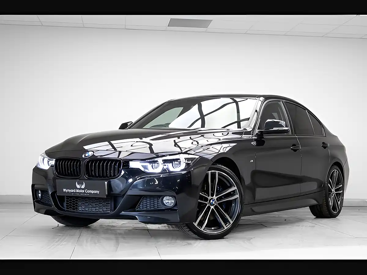 Used 2018 BMW 3 Series M Sport Shadow Edition Black - Front View