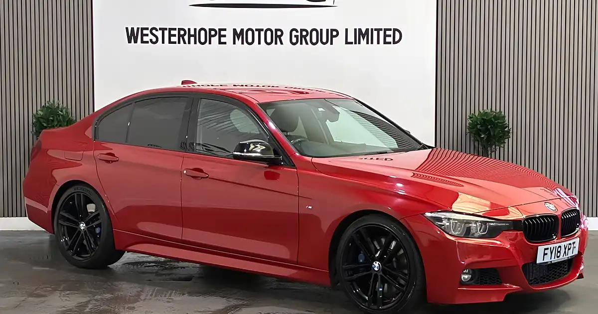 Used 2018 BMW 3 Series M Sport Shadow Edition Red - Front View