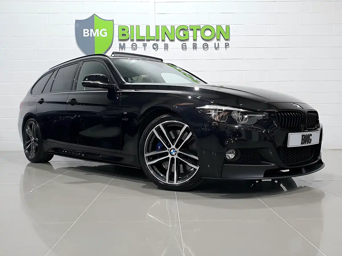 Used 2018 BMW 3 Series M Sport Shadow Edition Touring Black - Front View