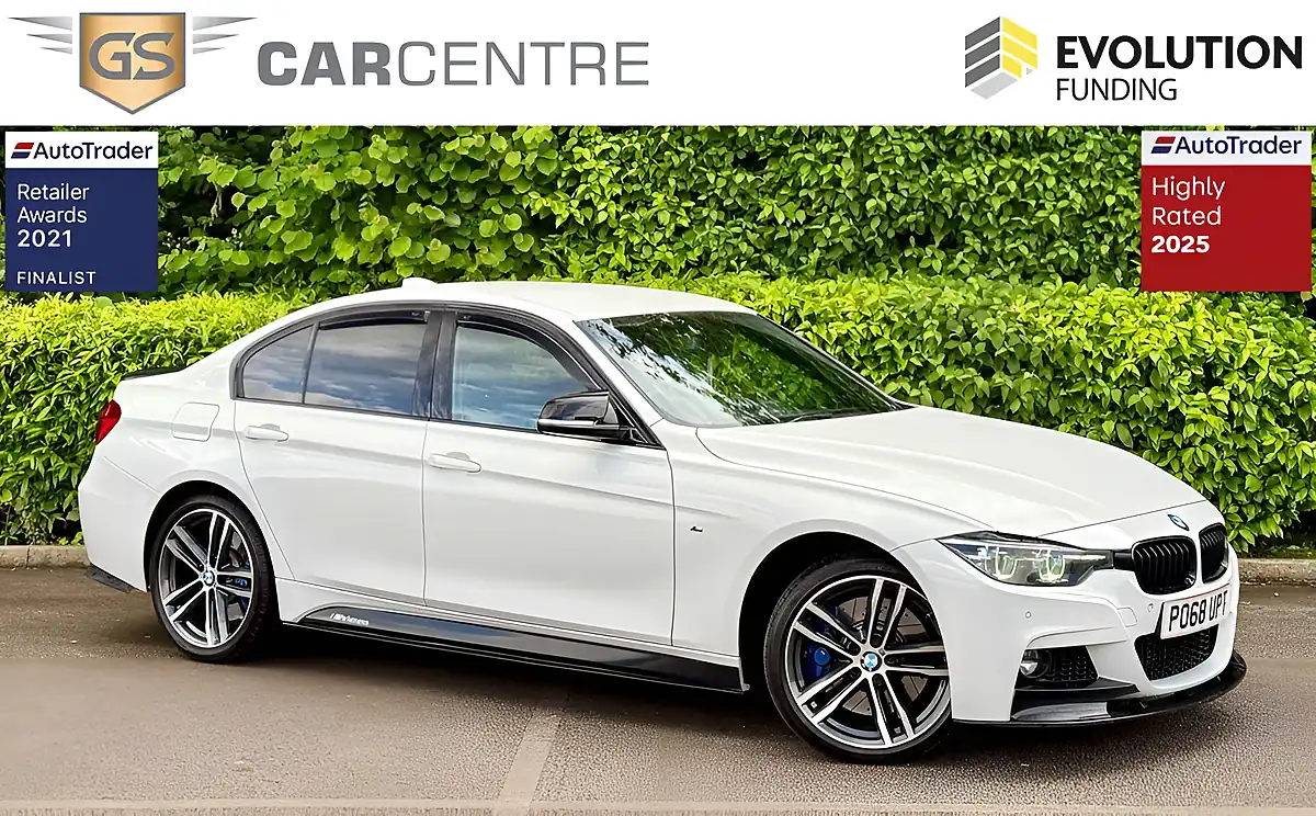 Used 2018 BMW 3 Series M Sport Shadow Edition White - Front View