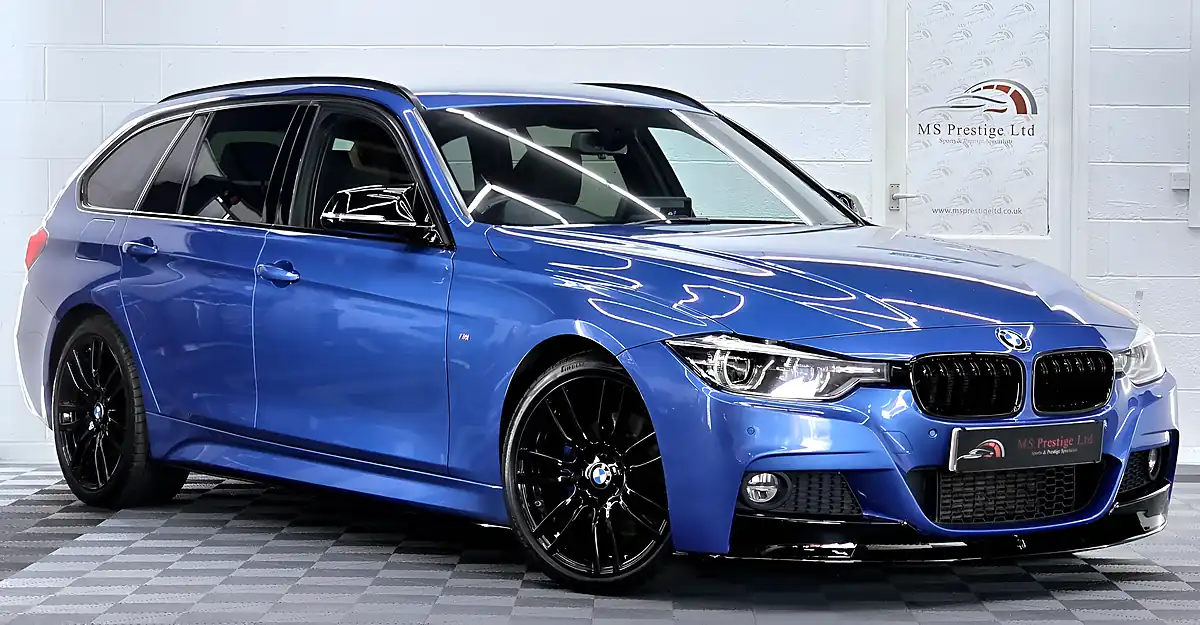 Used 2018 BMW 3 Series M Sport Touring Estoril Blue - Interior and Exterior details 2