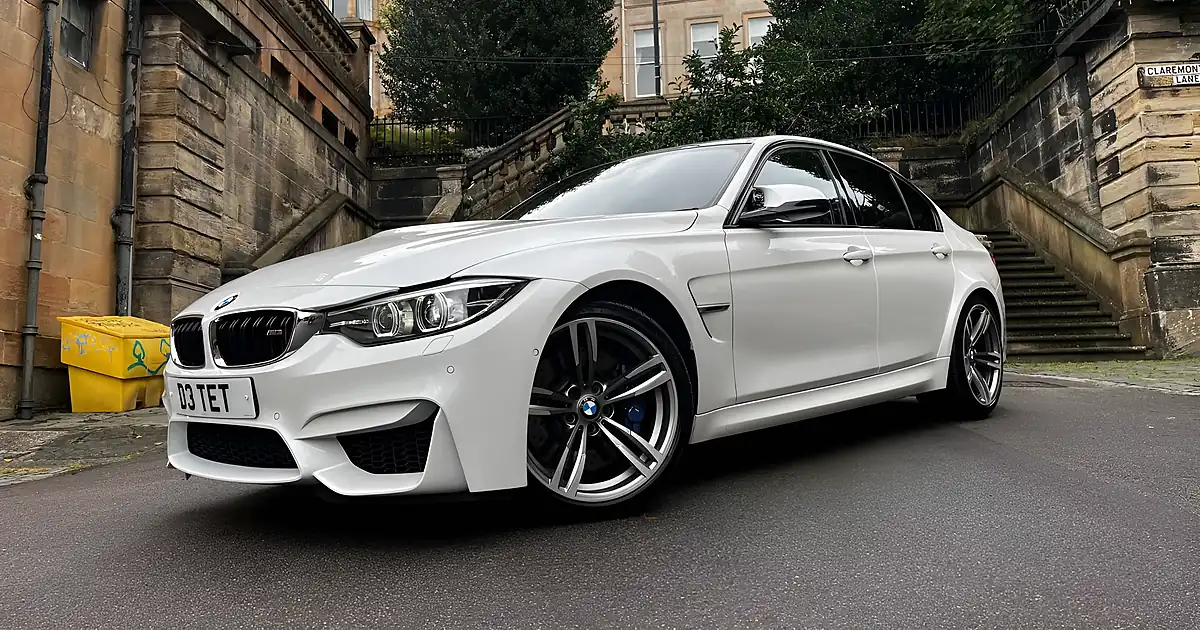 Used 2018 BMW 3 Series M3 Mineral White - Front View
