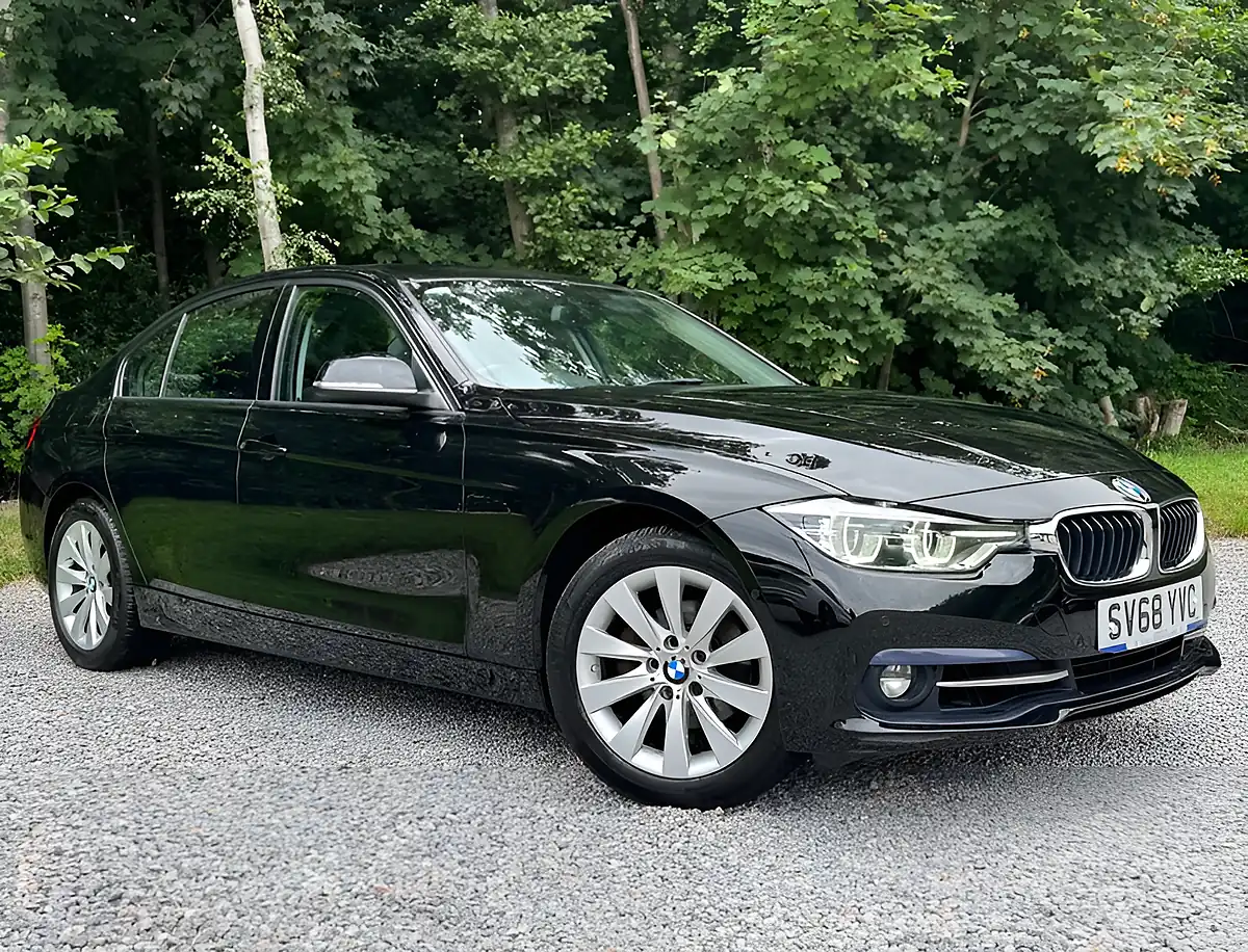 Used 2018 BMW 3 Series Sport Jet Black - Front View