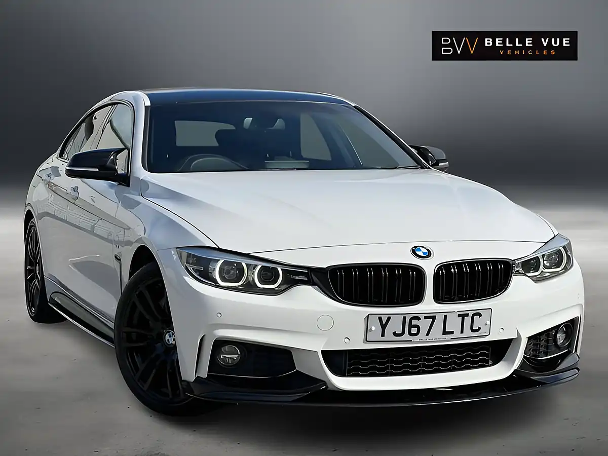 Used 2018 BMW 4 Series Gran Coupe M Sport Alpine White - Front View