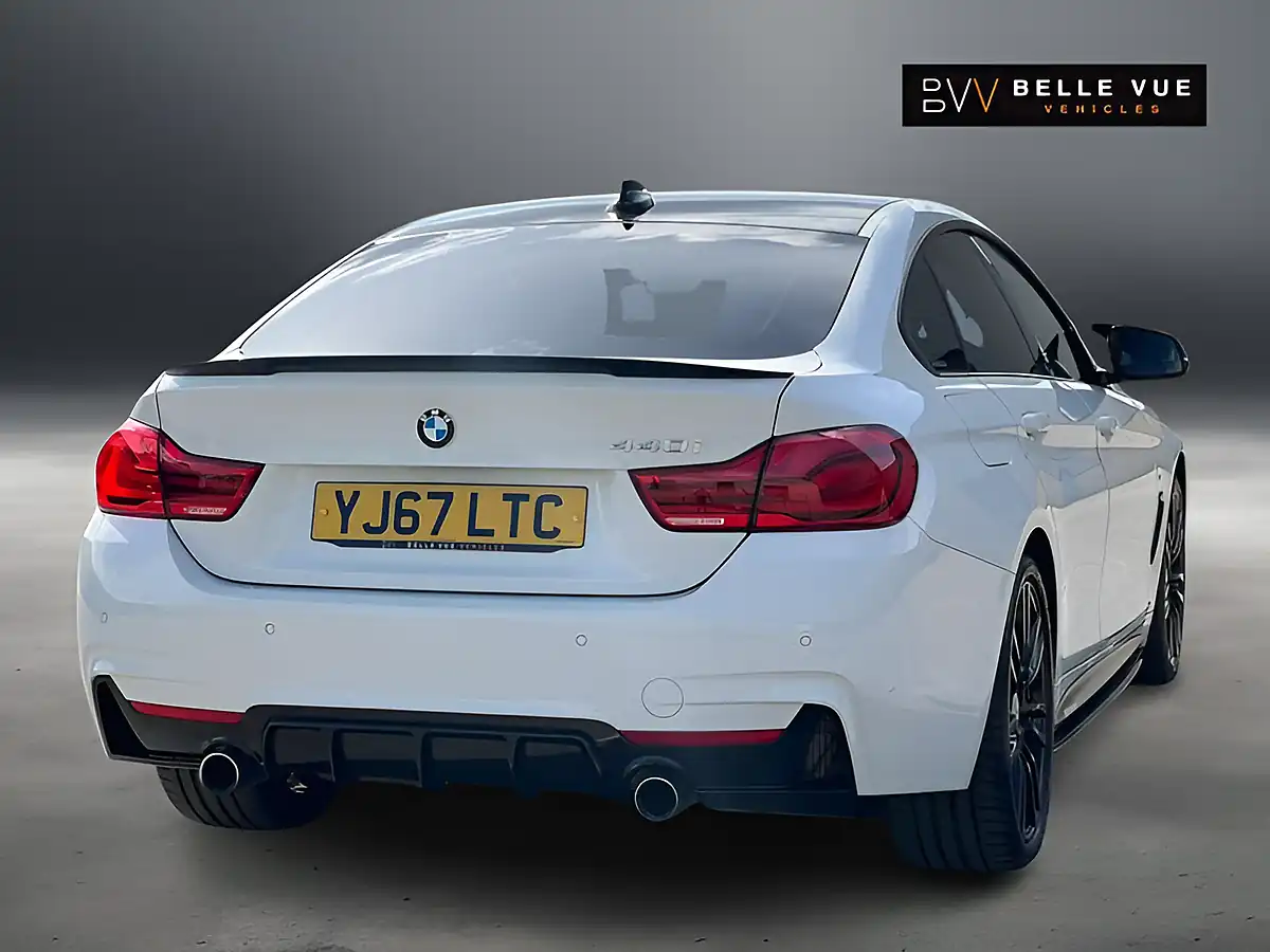 Used 2018 BMW 4 Series Gran Coupe M Sport Alpine White - Interior and Exterior details 5