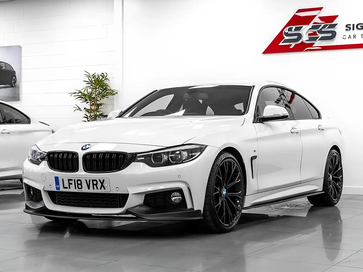 Used 2018 BMW 4 Series Gran Coupe M Sport Alpine White - Interior and Exterior details 2