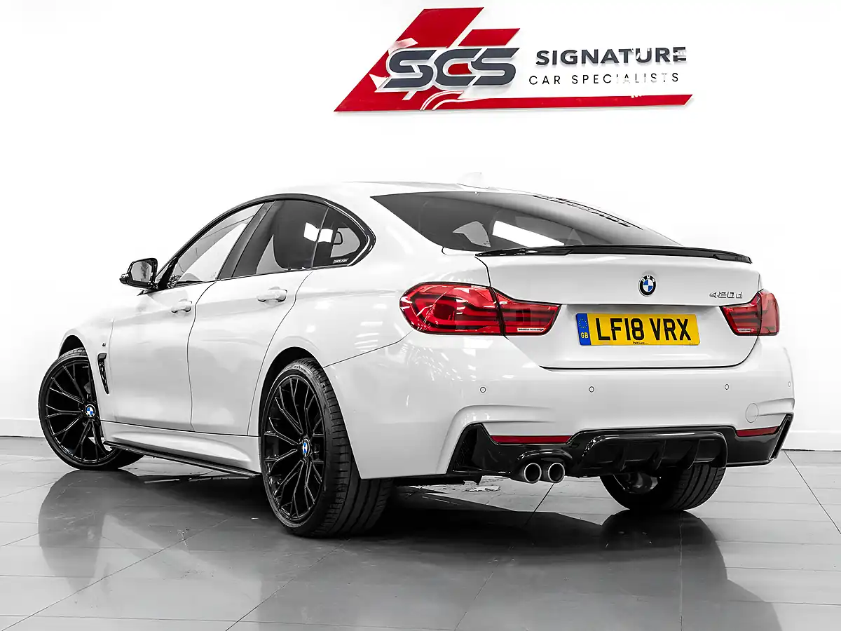 Used 2018 BMW 4 Series Gran Coupe M Sport Alpine White - Interior and Exterior details 4