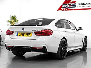 Used 2018 BMW 4 Series Gran Coupe M Sport Alpine White - Interior and Exterior details 5