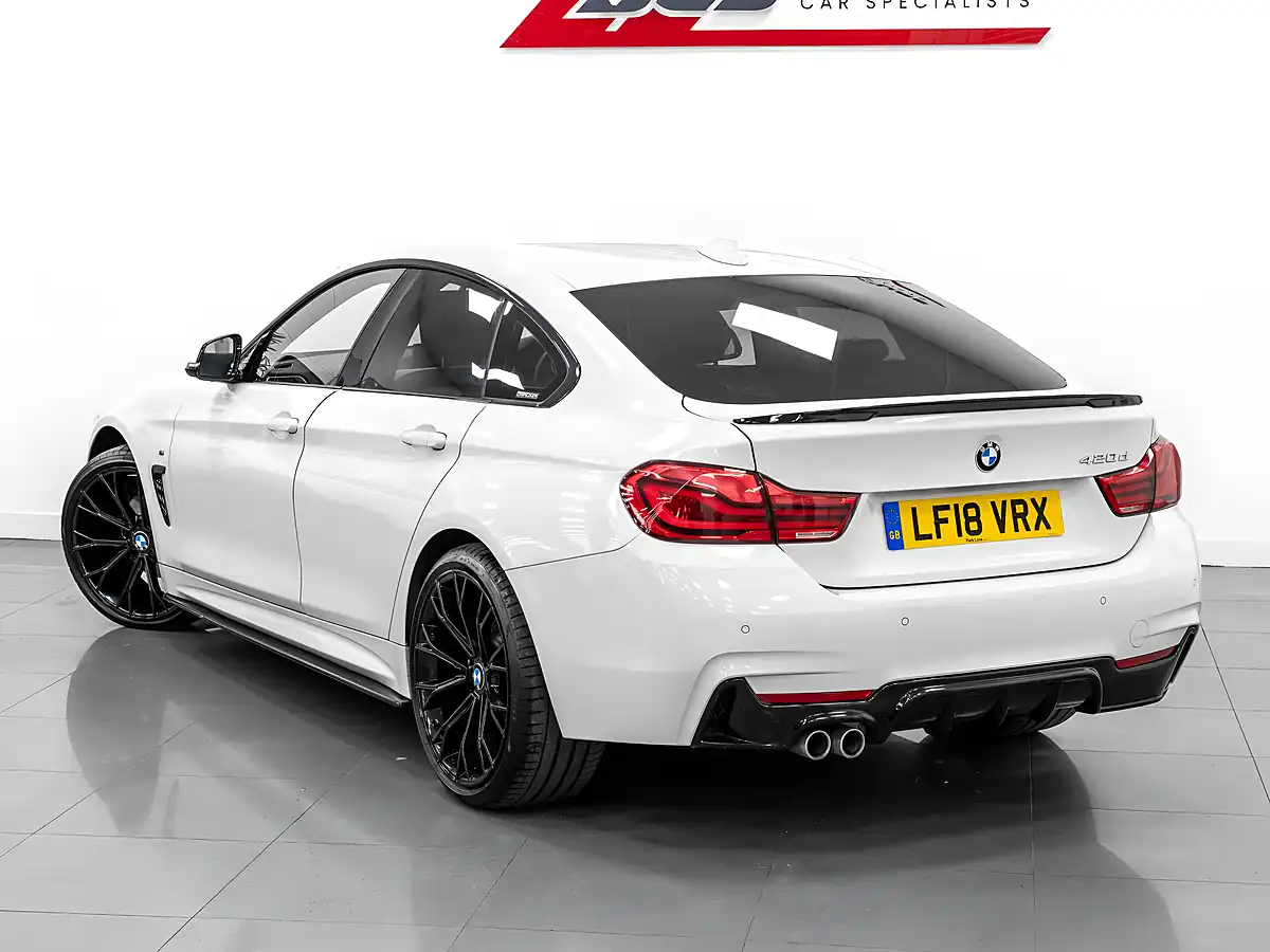 Used 2018 BMW 4 Series Gran Coupe M Sport Alpine White - Interior and Exterior details 9