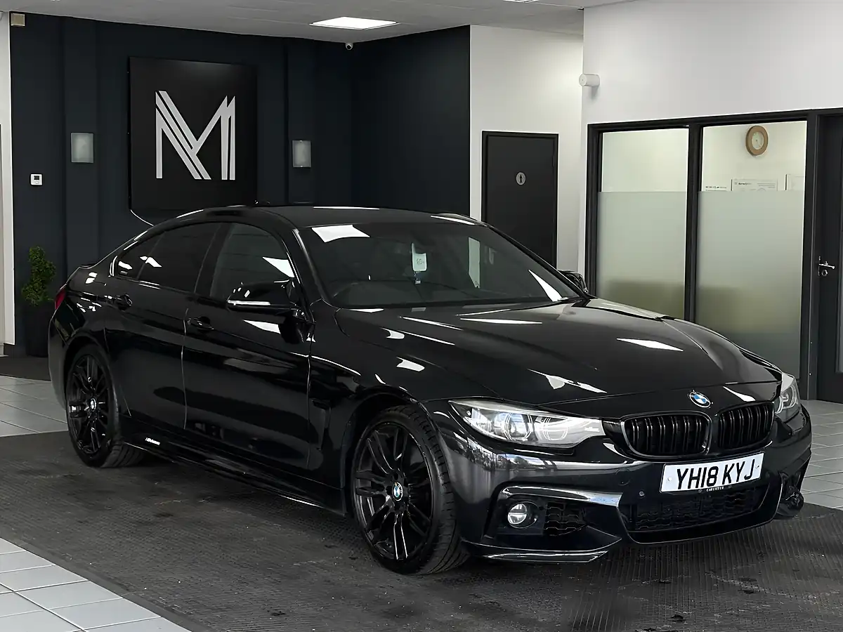 Used 2018 BMW 4 Series Gran Coupe M Sport Black - Front View