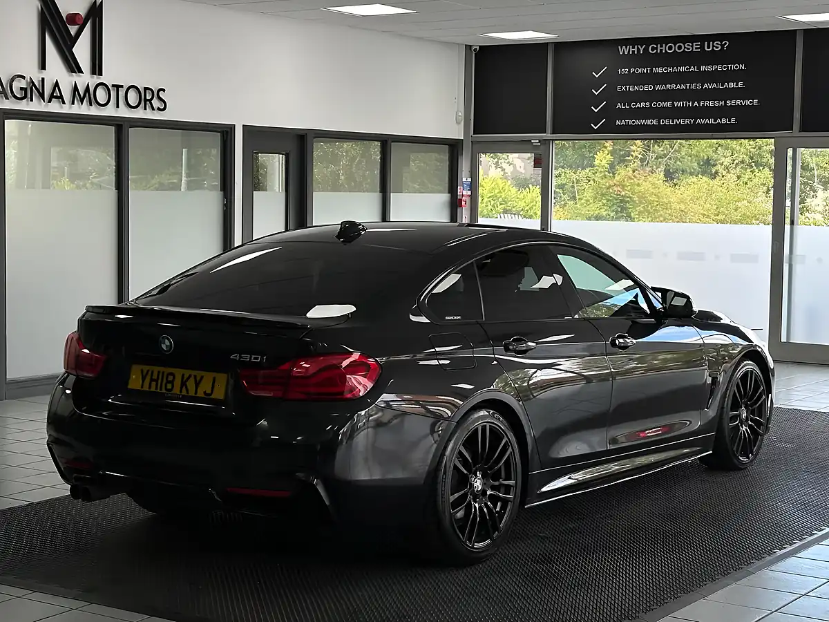 Used 2018 BMW 4 Series Gran Coupe M Sport Black - Interior and Exterior details 11