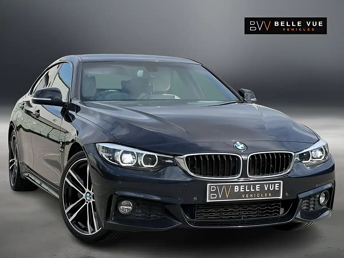 Used 2018 BMW 4 Series Gran Coupe M Sport Carbon Black - Front View