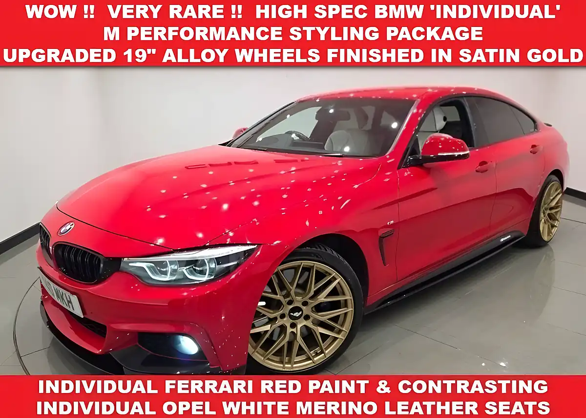 Used 2018 BMW 4 Series Gran Coupe M Sport Red - Front View