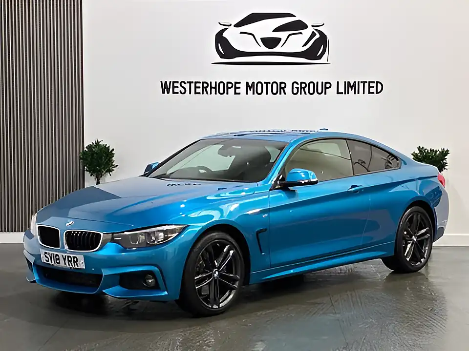 Used 2018 BMW 4 Series M Sport Blue - Interior and Exterior details 13