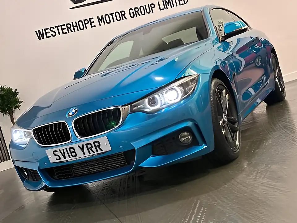 Used 2018 BMW 4 Series M Sport Blue - Interior and Exterior details 14