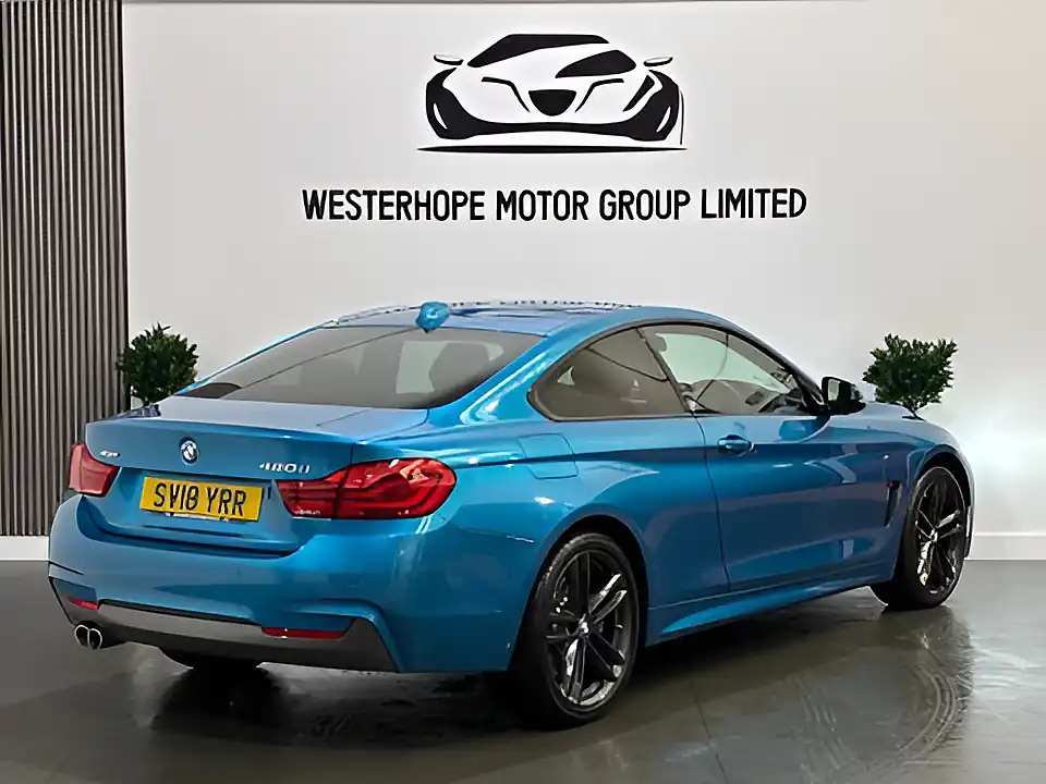 Used 2018 BMW 4 Series M Sport Blue - Interior and Exterior details 4