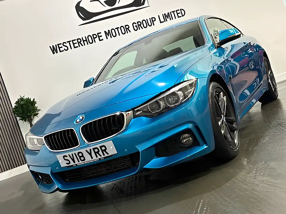 Used 2018 BMW 4 Series M Sport Blue - Interior and Exterior details 8