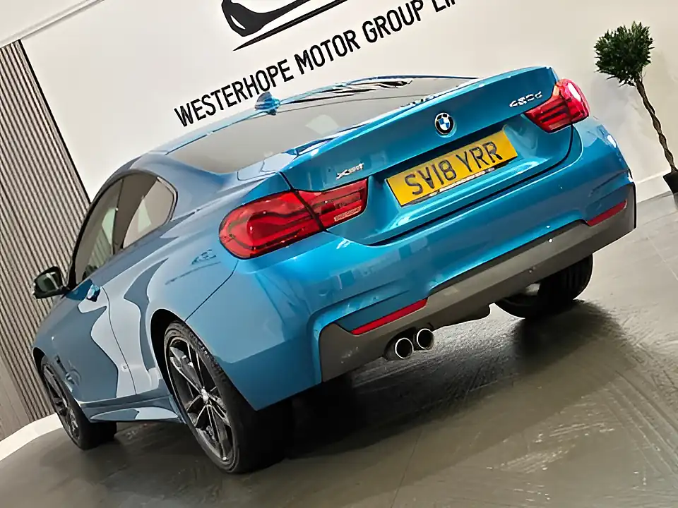 Used 2018 BMW 4 Series M Sport Blue - Interior and Exterior details 9