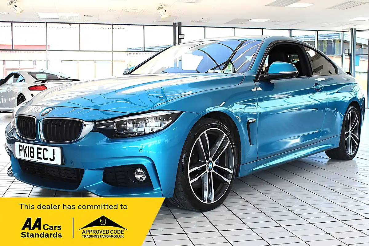 Used 2018 BMW 4 Series M Sport Estoril Blue - Interior and Exterior details 2