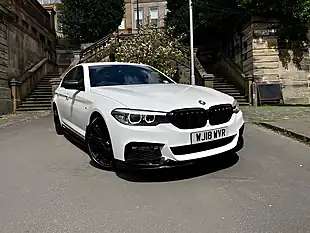 Used 2018 BMW 5 Series M Sport Alpine White - Interior and Exterior details 5