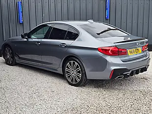Used 2018 BMW 5 Series M Sport Blue - Interior and Exterior details 9